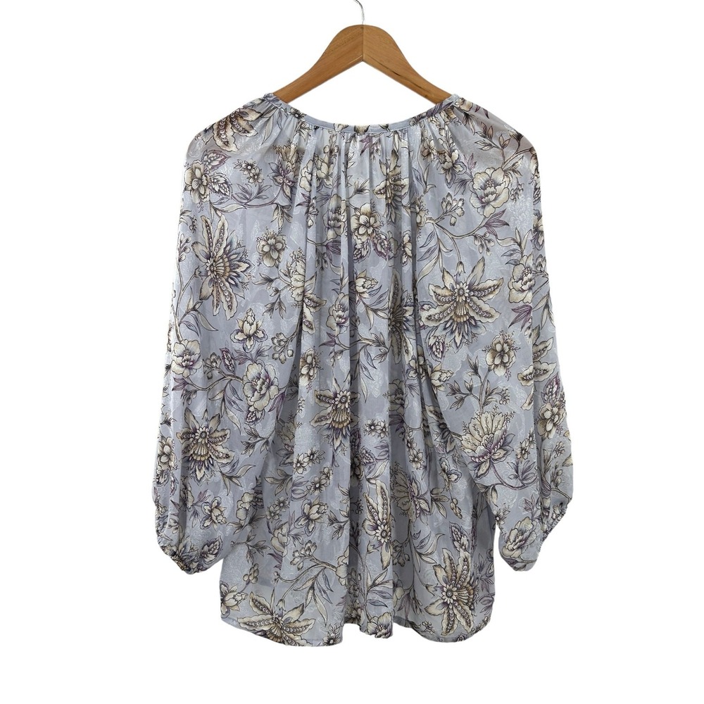 Cupio Womens‎ Puff Short Sleeve Blue Tye Dye Top Size X-Large - Picture 5 of 14